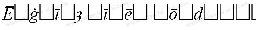 English Times Bold字体转换